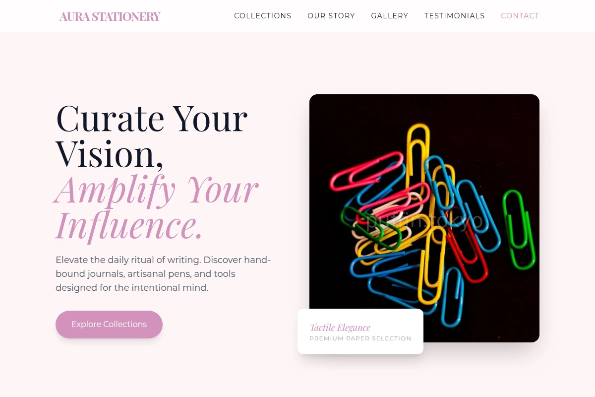 Aura Stationery